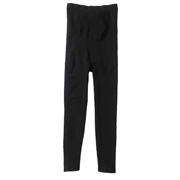 SPANX Maternity Leggings SZ M Black High Waist Panel Bump Pregnancy Stretch 23” - Picture 2 of 8